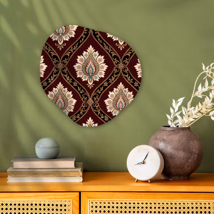 Forexbild Organische Form - Muster – Blumenmotiv – Dekoration – Klassisch – Rot — 2