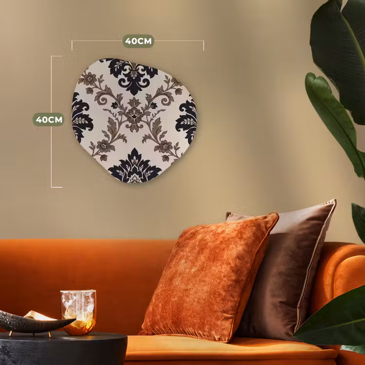 Forexbild Organische Form - Muster – Blumenmuster – Klassisch – Beige-Blau — 4