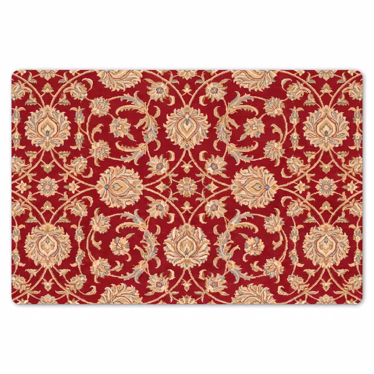 Tischset - 6 Stück - Muster – Blume – Klassisch – Orientalisch – Rot — 6