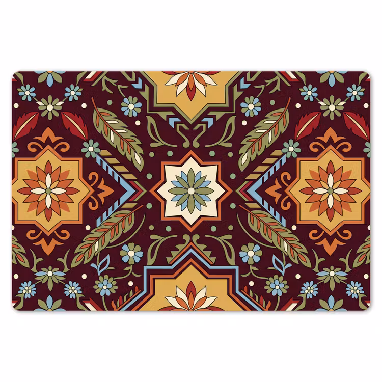 Tischset - 6 Stück - Muster – Floral – Geometrisch – Farbenfroh – Dekoration — 6