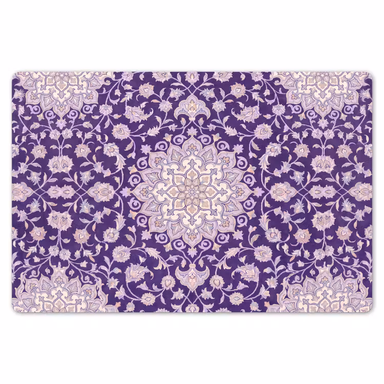 Tischset - 6 Stück - Muster – Medaillon – Orientalisch – Lila – Dekoration — 6