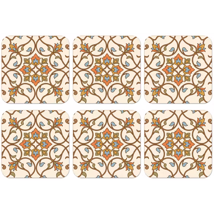 Untersetzer - Muster – Blumen – Ornament – Bunt — 1