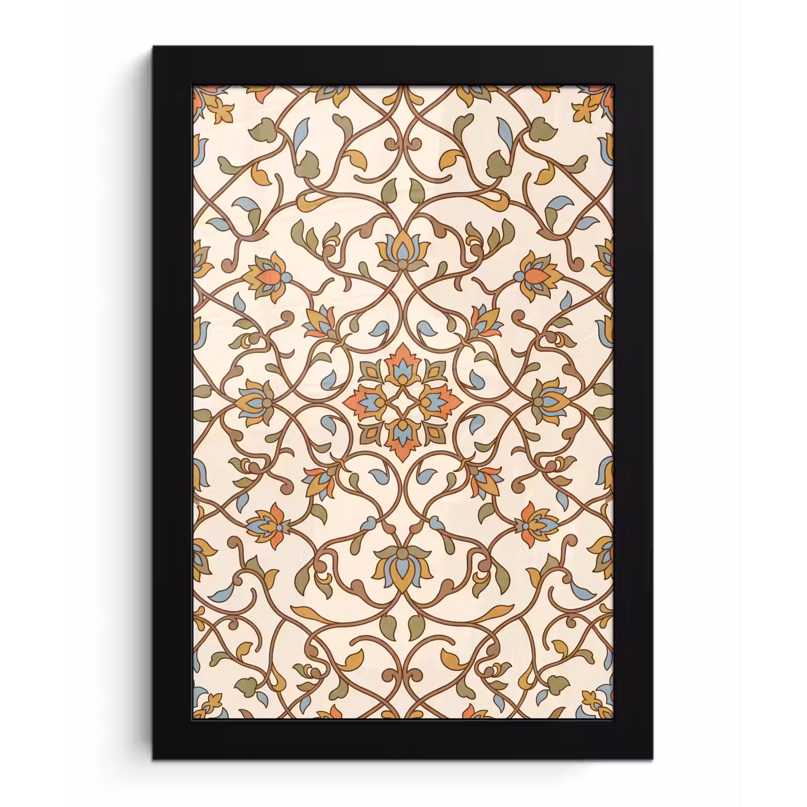 Bilder mit Rahmen - Muster – Blumen – Ornament – Bunt — 1