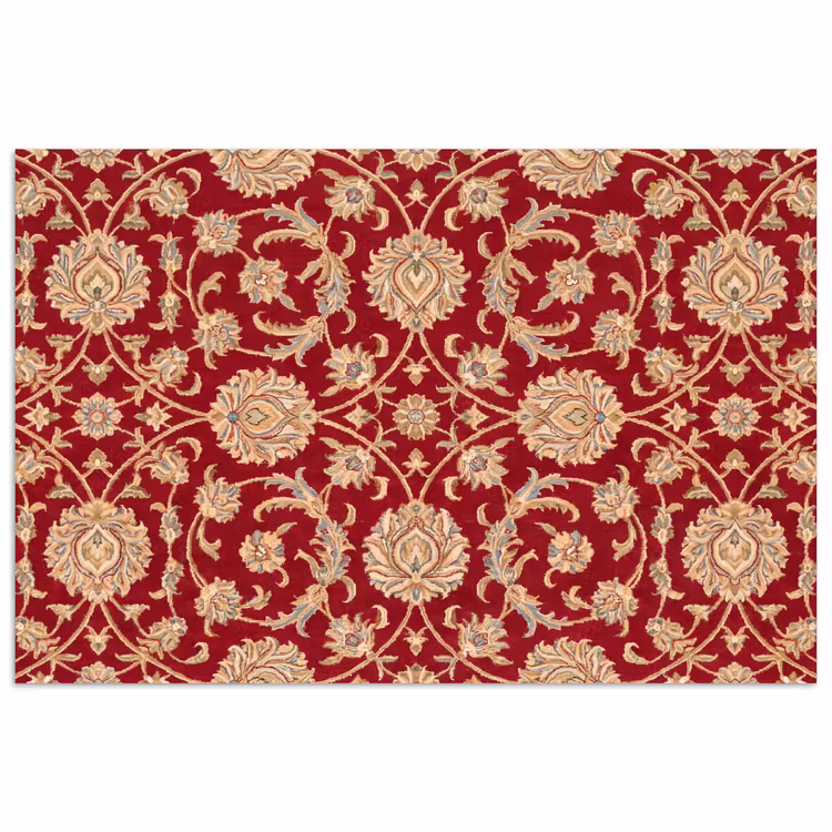 Poster - Muster – Blume – Klassisch – Orientalisch – Rot — 1