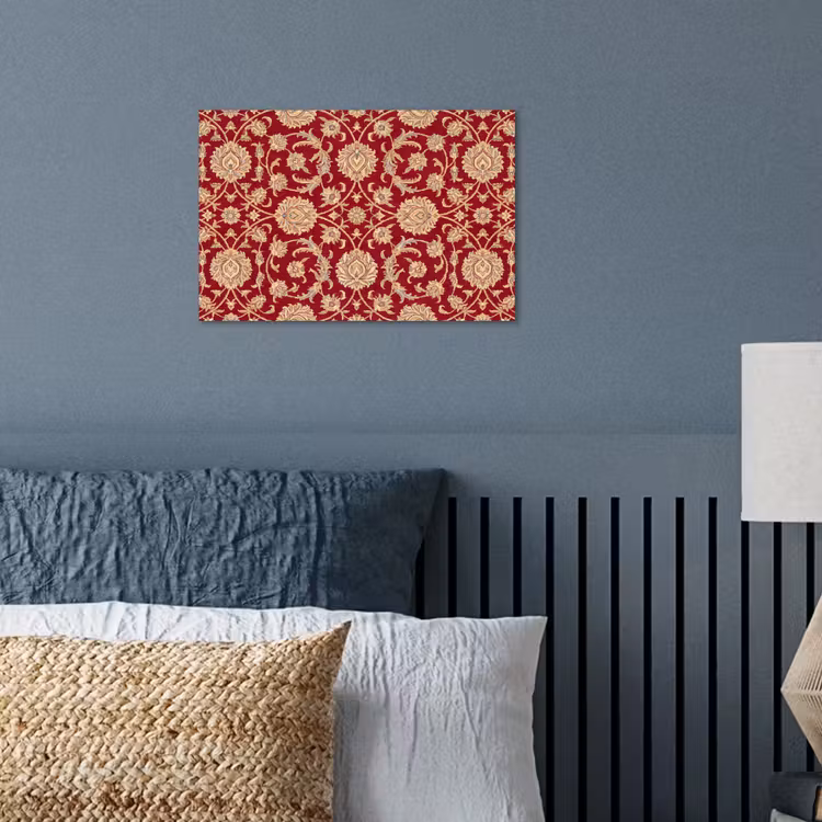 Poster - Muster – Blume – Klassisch – Orientalisch – Rot — 3