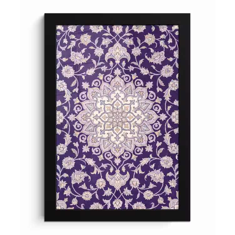 Bilder mit Rahmen - Muster – Medaillon – Orientalisch – Lila – Dekoration — 1