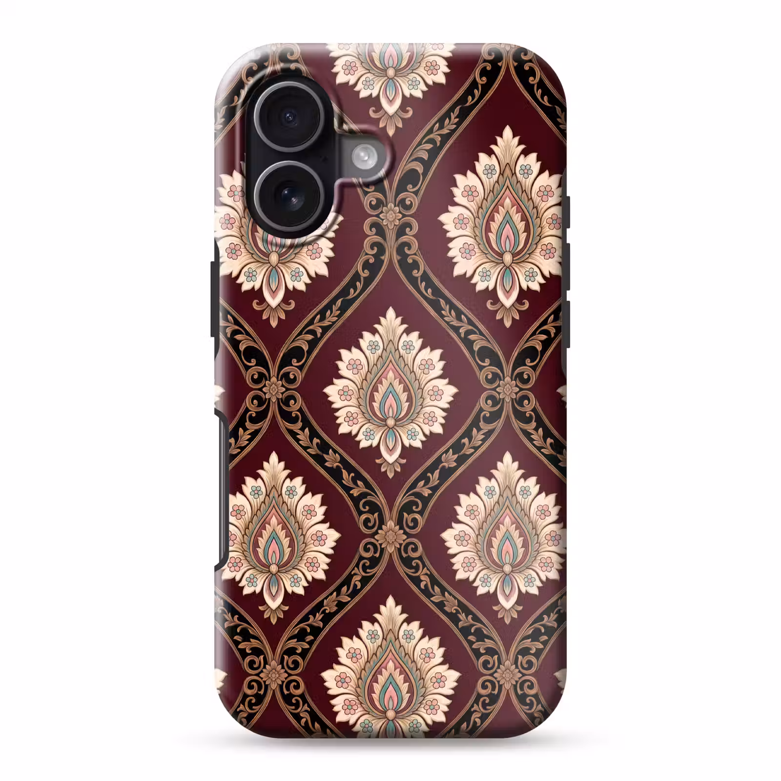 Handyhülle Toughcase - Muster – Blumenmotiv – Dekoration – Klassisch – Rot — 1