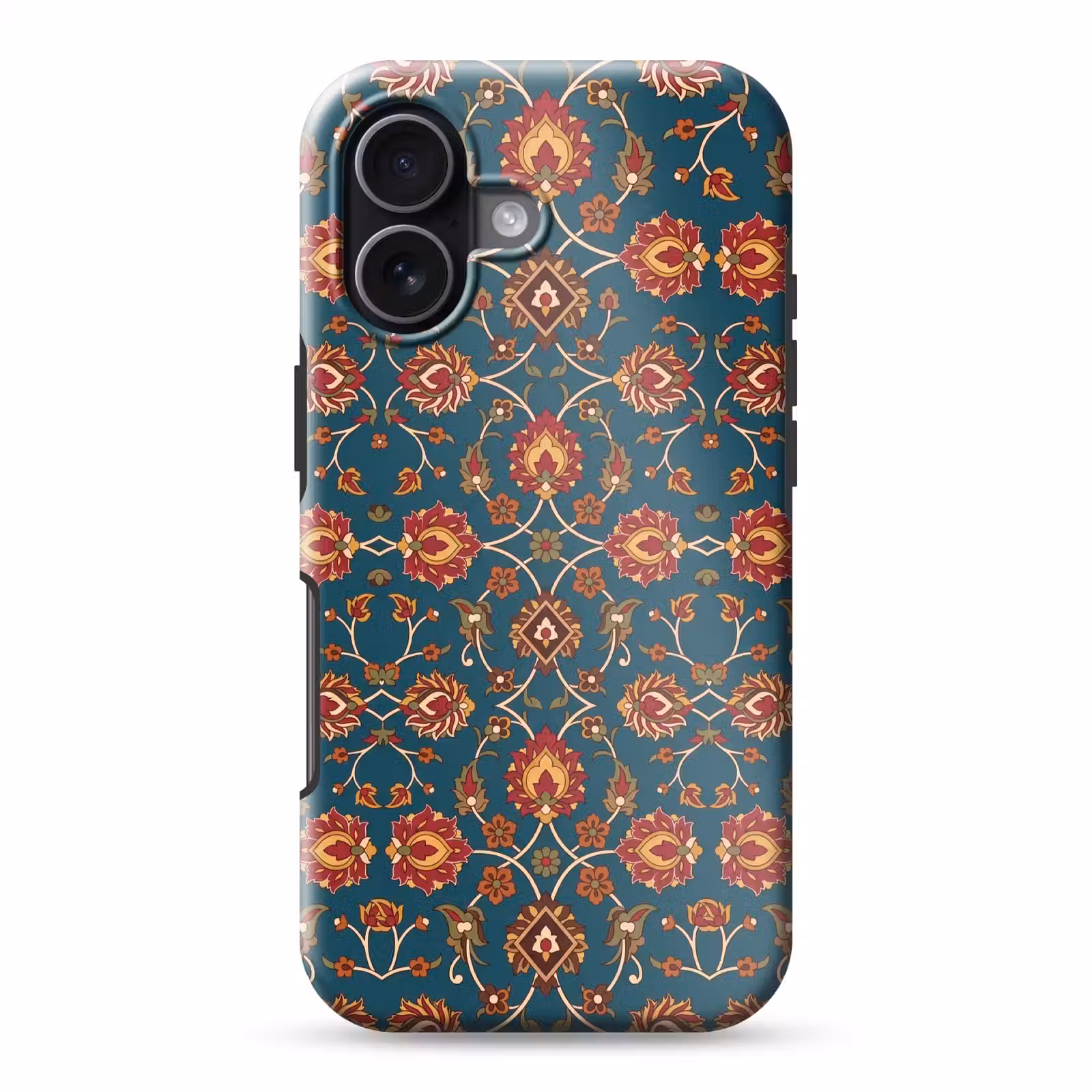 Handyhülle Toughcase - Ornament – Flora – Traditionell – Klassisch – Blaugrün — 1