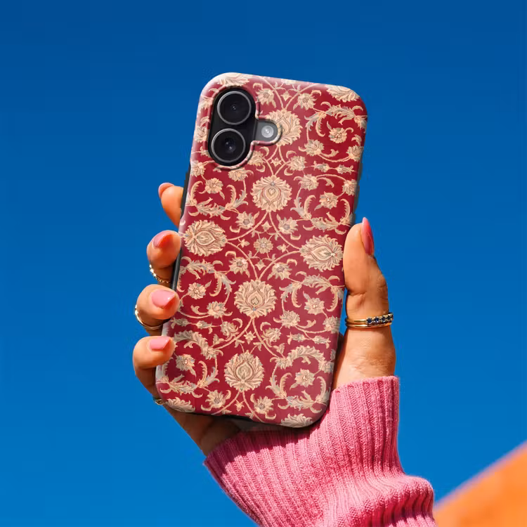 Handyhülle Toughcase - Muster – Blume – Klassisch – Orientalisch – Rot — 2