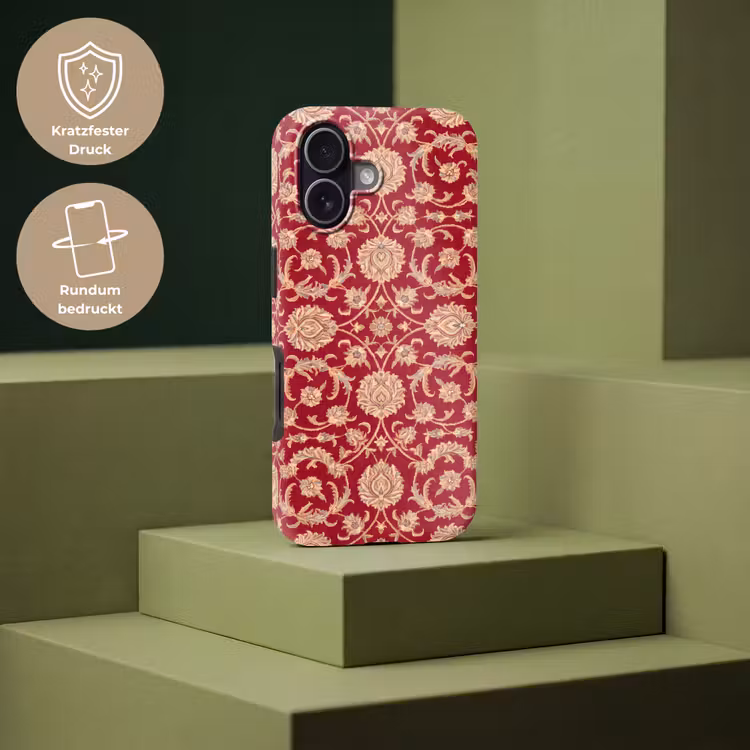 Handyhülle Toughcase - Muster – Blume – Klassisch – Orientalisch – Rot — 7