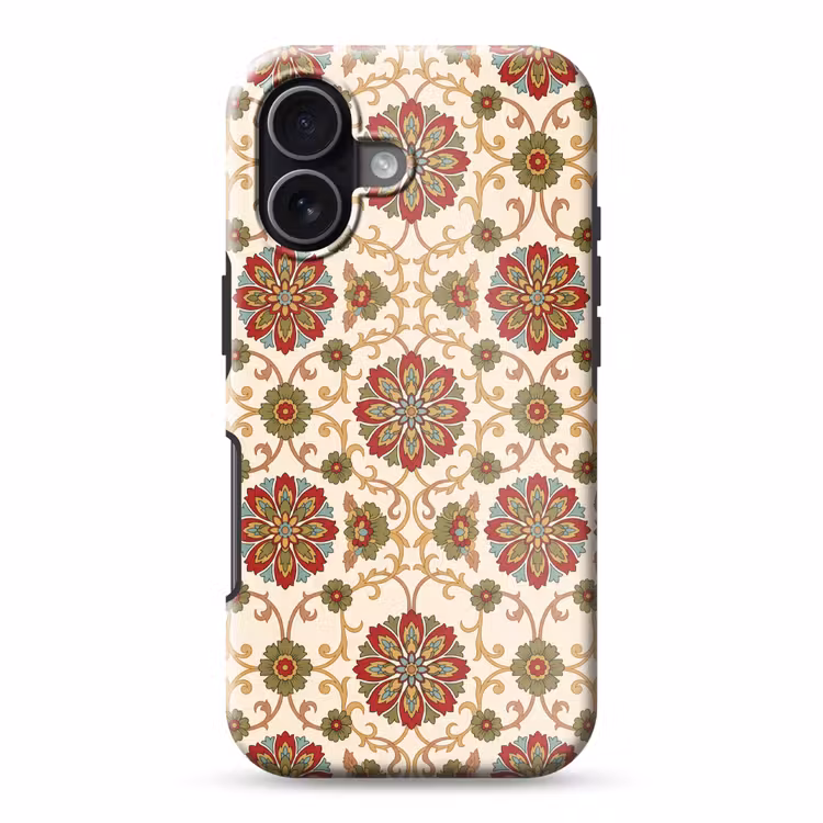 Handyhülle Toughcase - Muster – Blumen – Ornament – Klassisch – Farbenfroh — 1