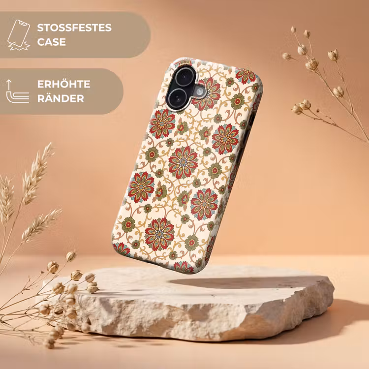 Handyhülle Toughcase - Muster – Blumen – Ornament – Klassisch – Farbenfroh — 5