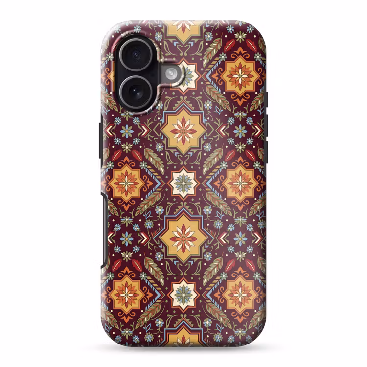 Handyhülle Toughcase - Muster – Floral – Geometrisch – Farbenfroh – Dekoration — 1
