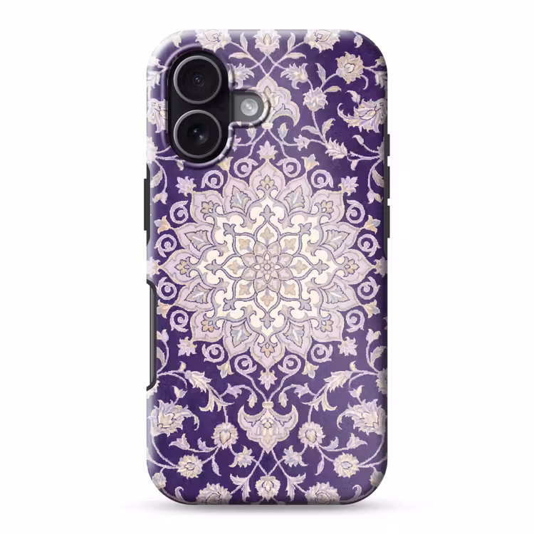 Handyhülle Toughcase - Muster – Medaillon – Orientalisch – Lila – Dekoration — 1