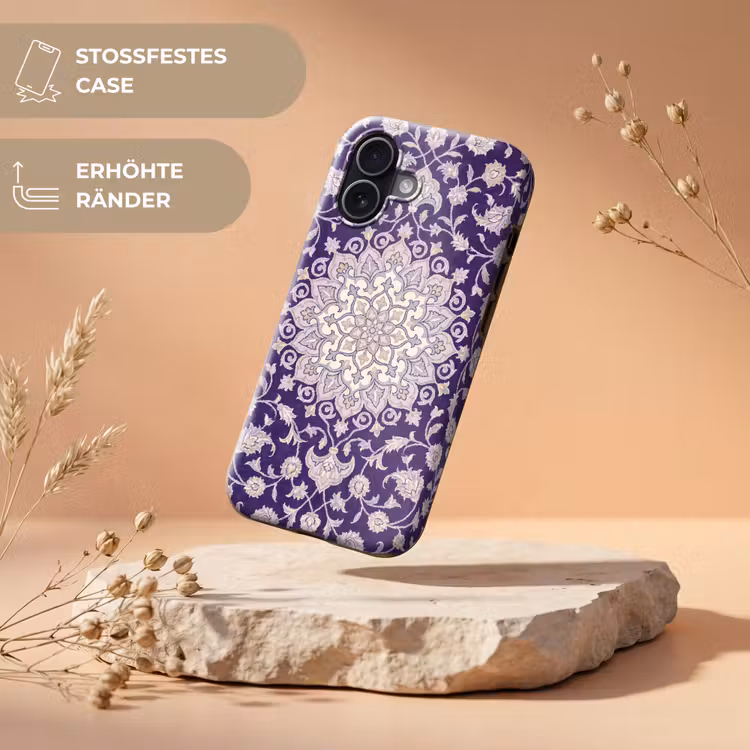 Handyhülle Toughcase - Muster – Medaillon – Orientalisch – Lila – Dekoration — 5