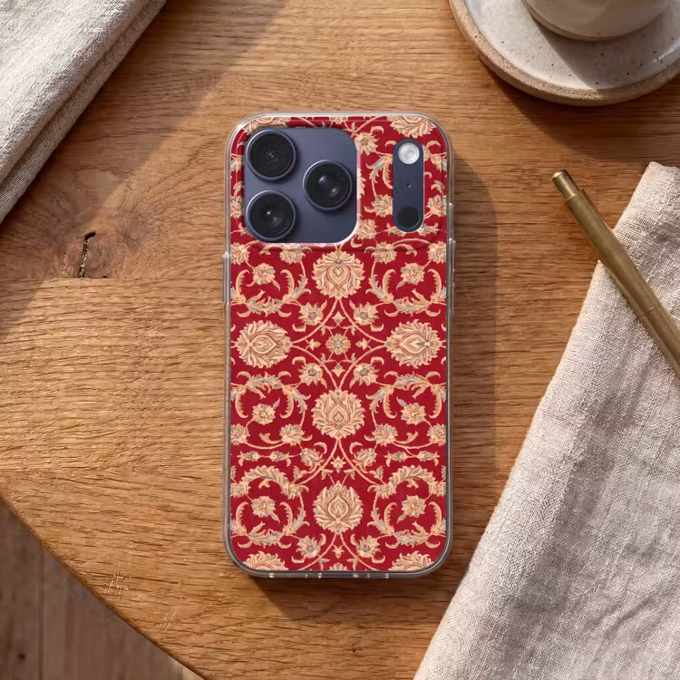 Handyhülle - Muster – Blume – Klassisch – Orientalisch – Rot — 2