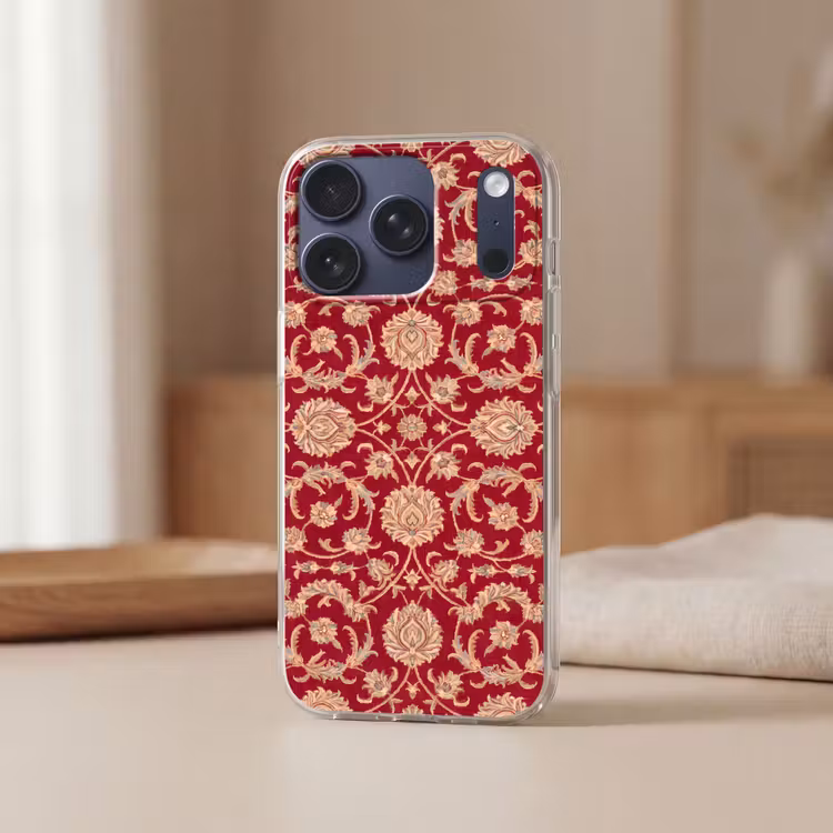 Handyhülle - Muster – Blume – Klassisch – Orientalisch – Rot — 3