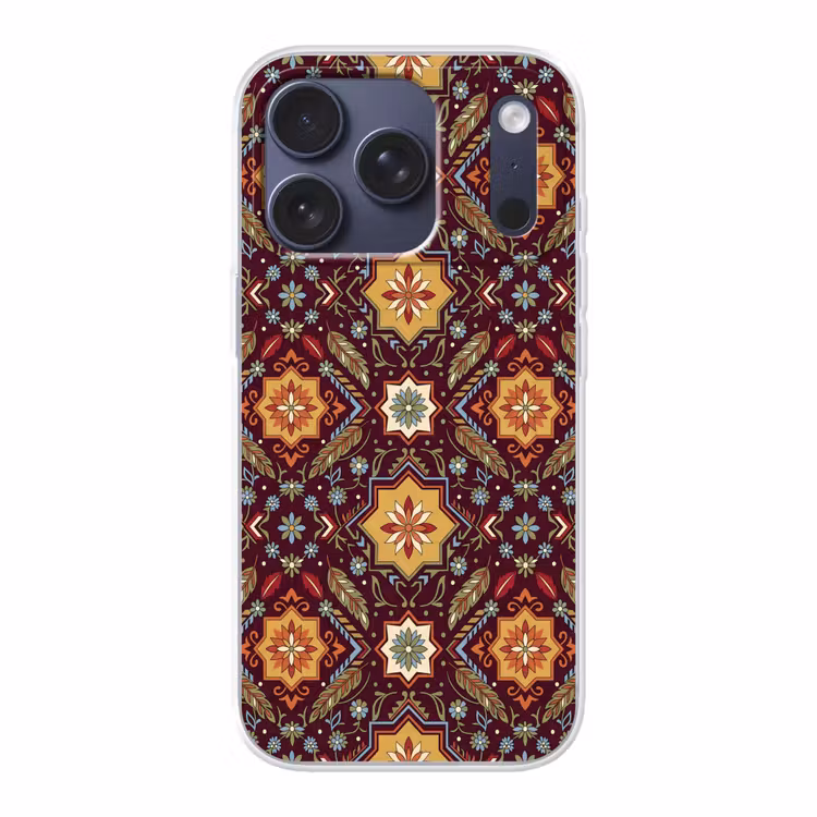 Handyhülle - Muster – Floral – Geometrisch – Farbenfroh – Dekoration — 1