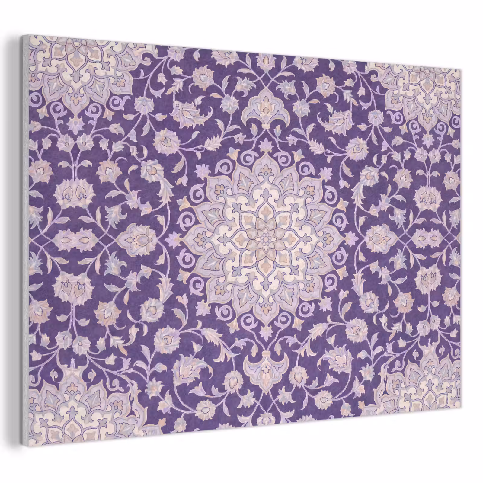 Akustikbild - Muster – Medaillon – Orientalisch – Lila – Dekoration — 1