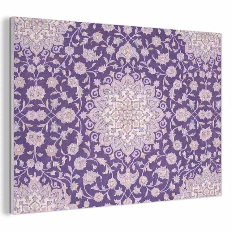 Akustikbild - Muster – Medaillon – Orientalisch – Lila – Dekoration — 1