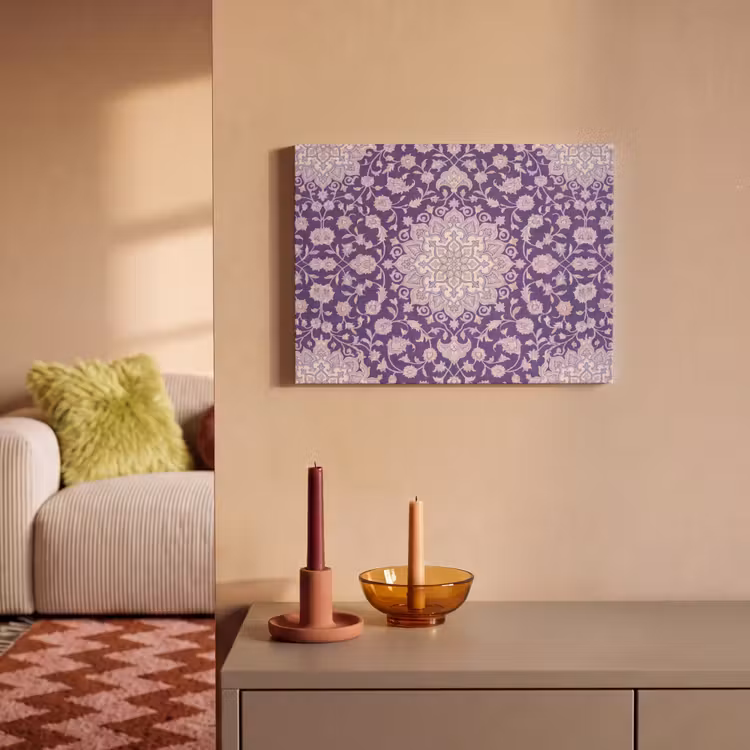 Akustikbild - Muster – Medaillon – Orientalisch – Lila – Dekoration — 2