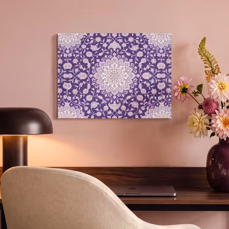 Akustikbild - Muster – Medaillon – Orientalisch – Lila – Dekoration — 6