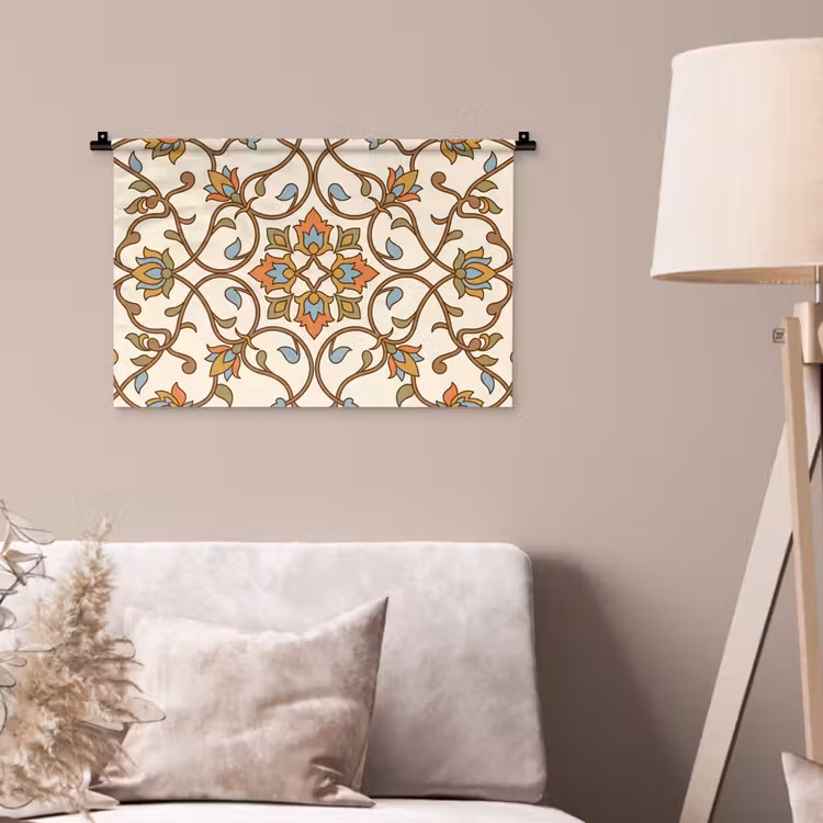 Wandteppich - Muster – Blumen – Ornament – Bunt — 2