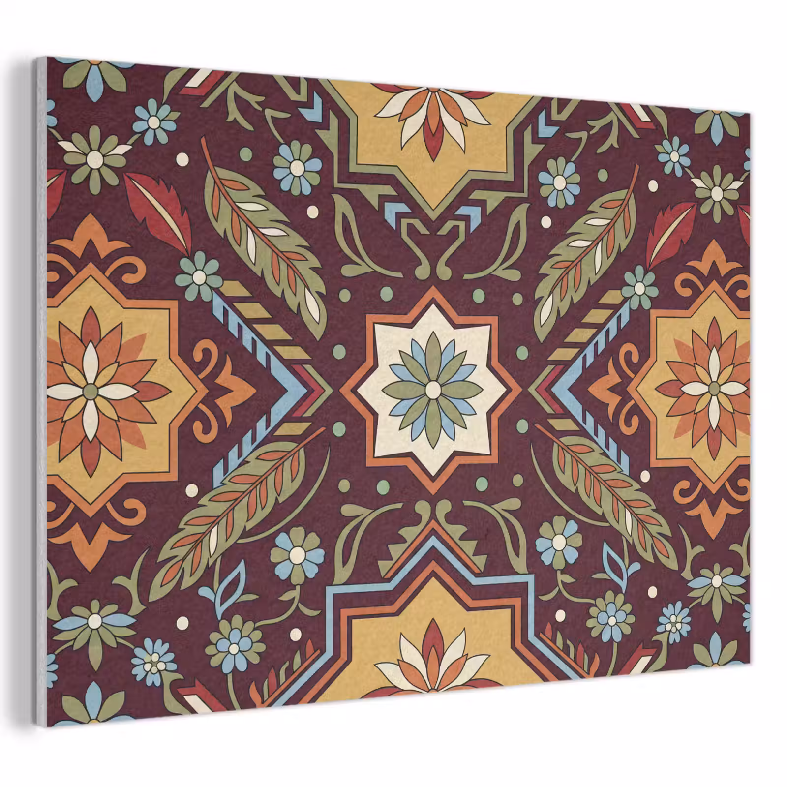 Akustikbild - Muster – Floral – Geometrisch – Farbenfroh – Dekoration — 1
