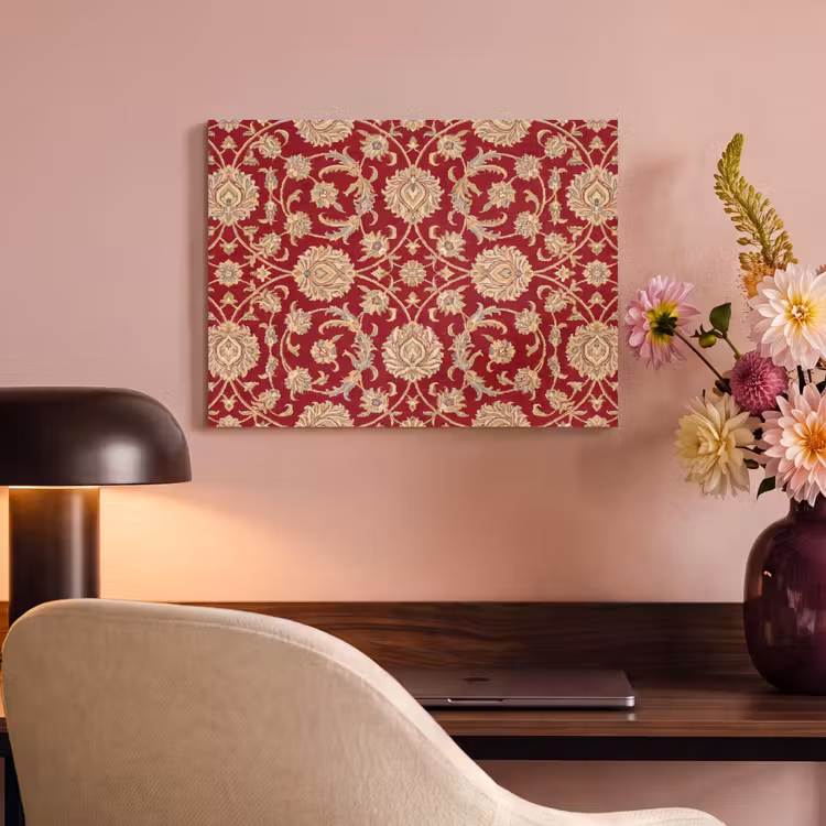 Akustikbild - Muster – Blume – Klassisch – Orientalisch – Rot — 6