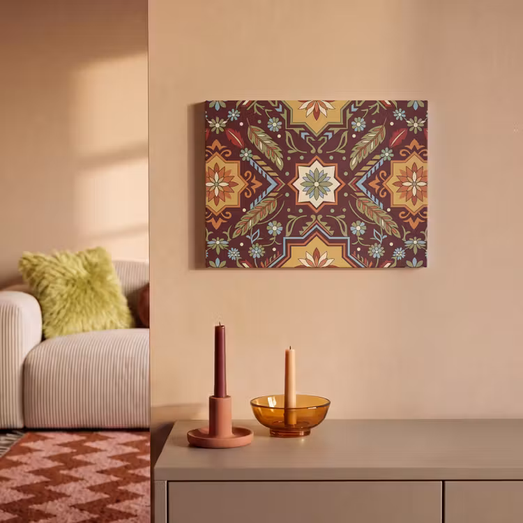Akustikbild - Muster – Floral – Geometrisch – Farbenfroh – Dekoration — 2