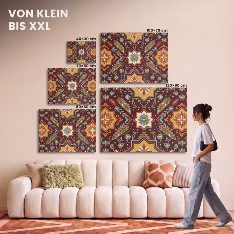 Akustikbild - Muster – Floral – Geometrisch – Farbenfroh – Dekoration — 7
