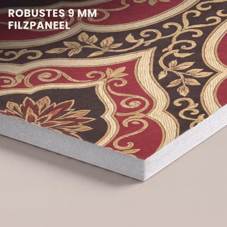 Akustikbild - Muster – Ornament – Barock – Rot – Gold — 5