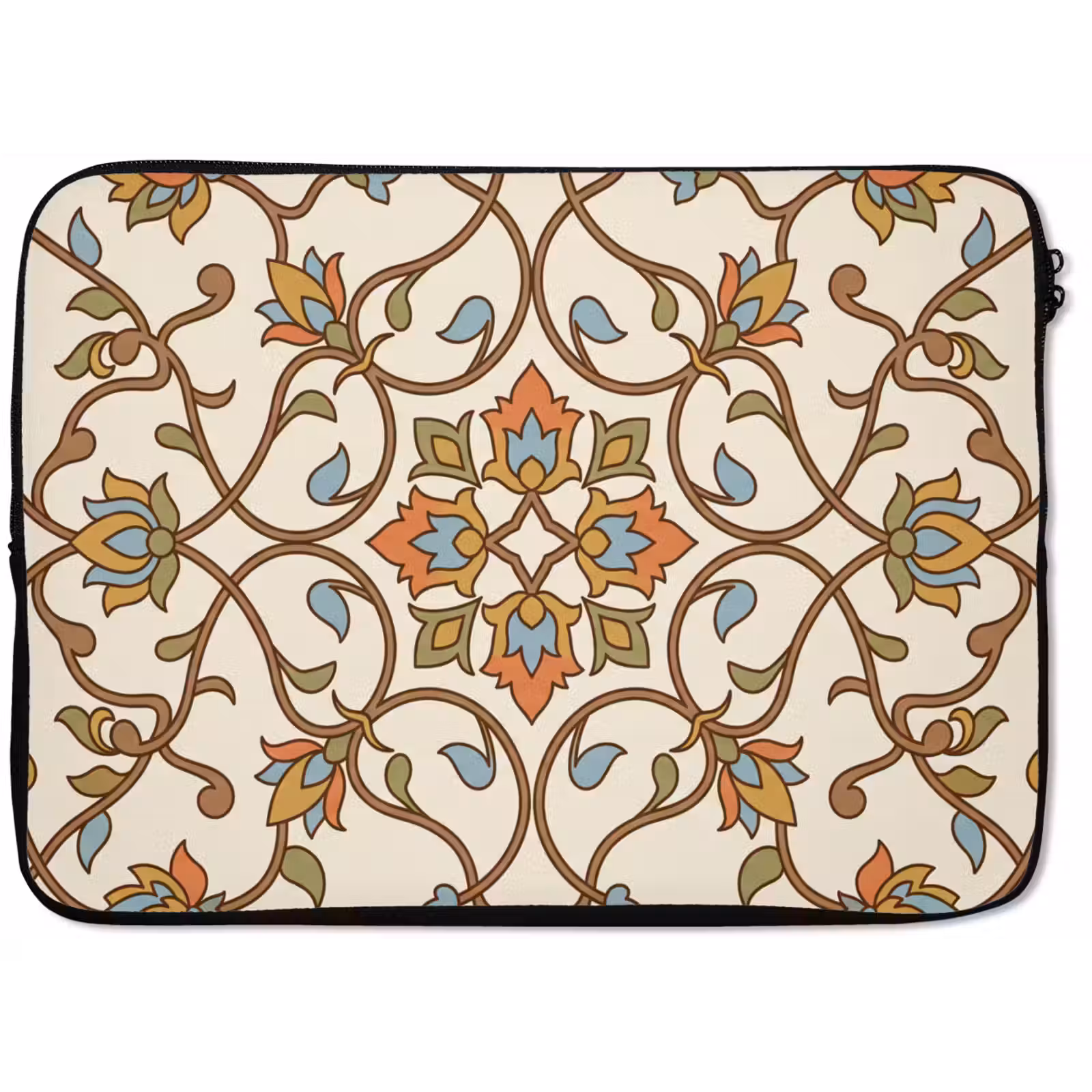 Laptop hülle - Muster – Blumen – Ornament – Bunt — 1