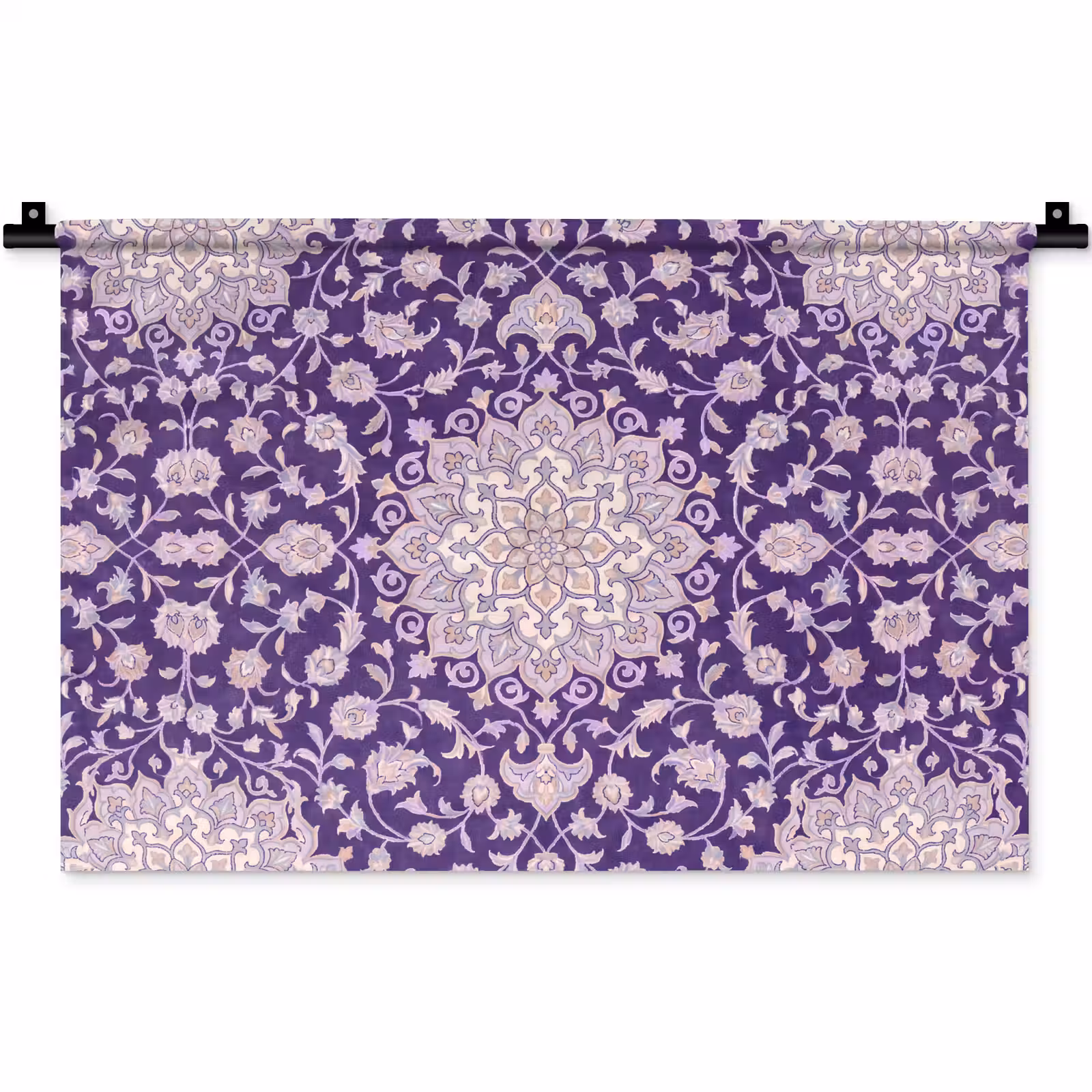 Wandteppich - Muster – Medaillon – Orientalisch – Lila – Dekoration — 1