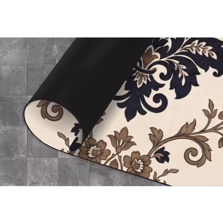 Küchenläufer - Muster – Blumenmuster – Klassisch – Beige-Blau — 4