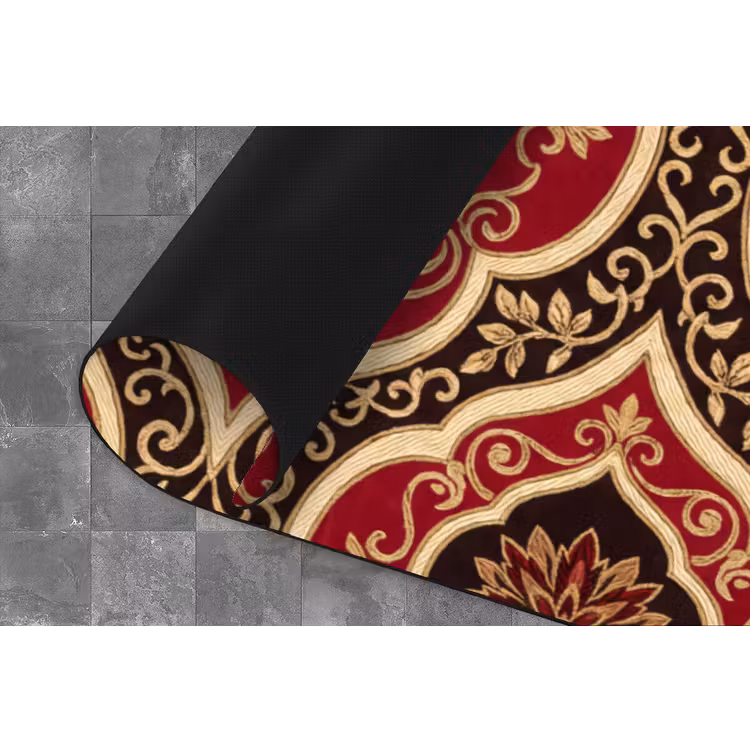 Küchenläufer - Muster – Ornament – Barock – Rot – Gold — 4