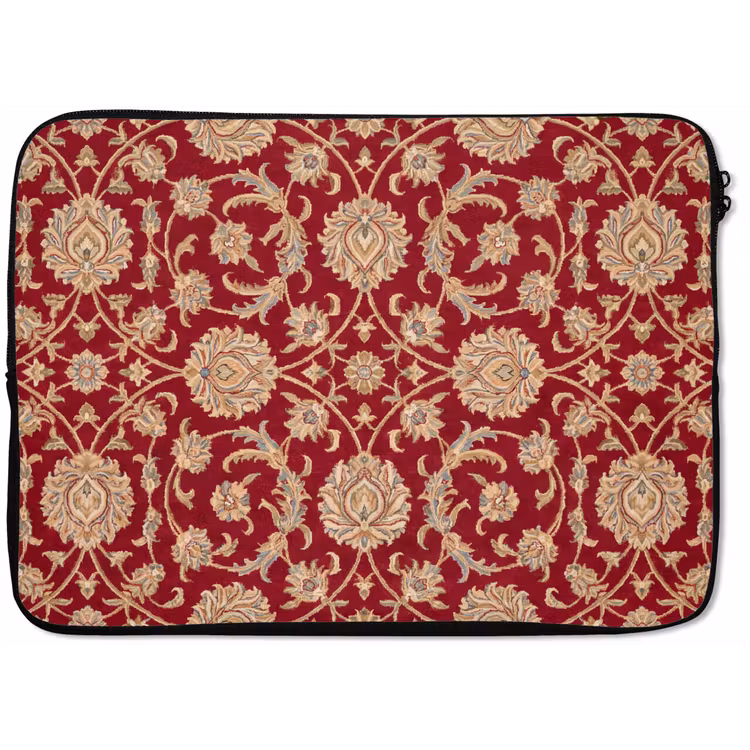 Laptop hülle - Muster – Blume – Klassisch – Orientalisch – Rot — 1
