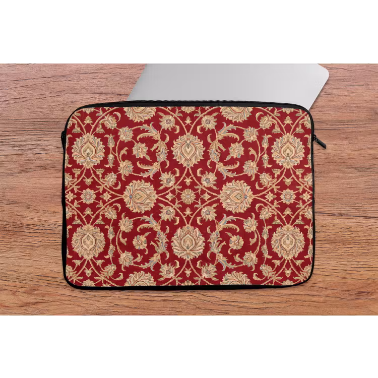Laptop hülle - Muster – Blume – Klassisch – Orientalisch – Rot — 2