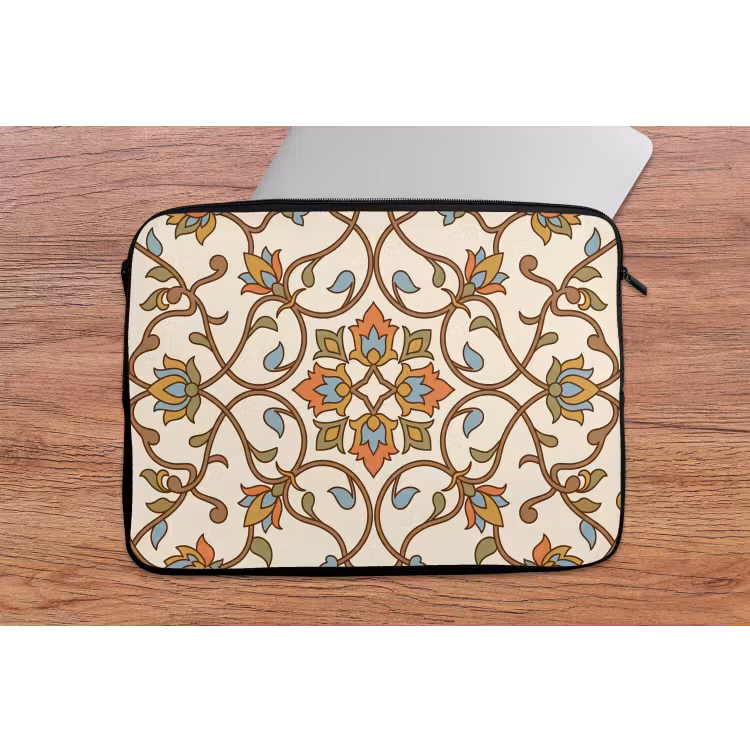 Laptop hülle - Muster – Blumen – Ornament – Bunt — 2