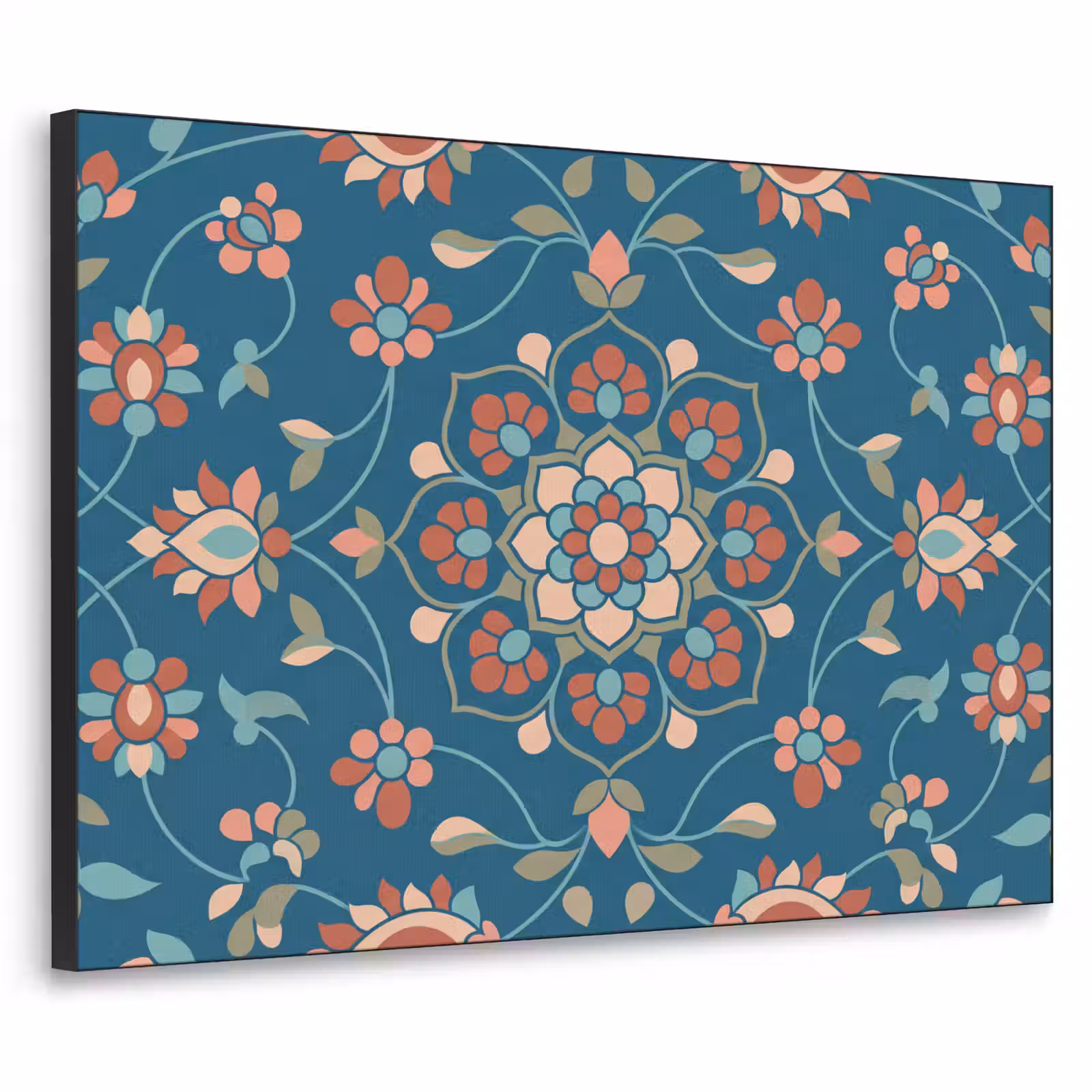 Art Frame - Blumen – Muster – Natur – Ornament – Blau — 1