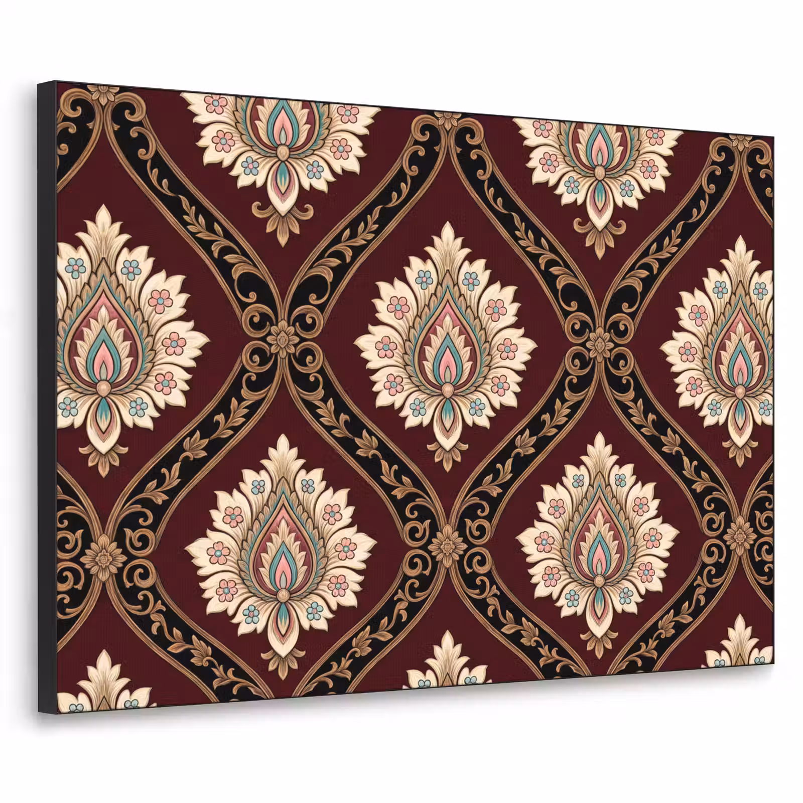 Art Frame - Muster – Blumenmotiv – Dekoration – Klassisch – Rot — 1