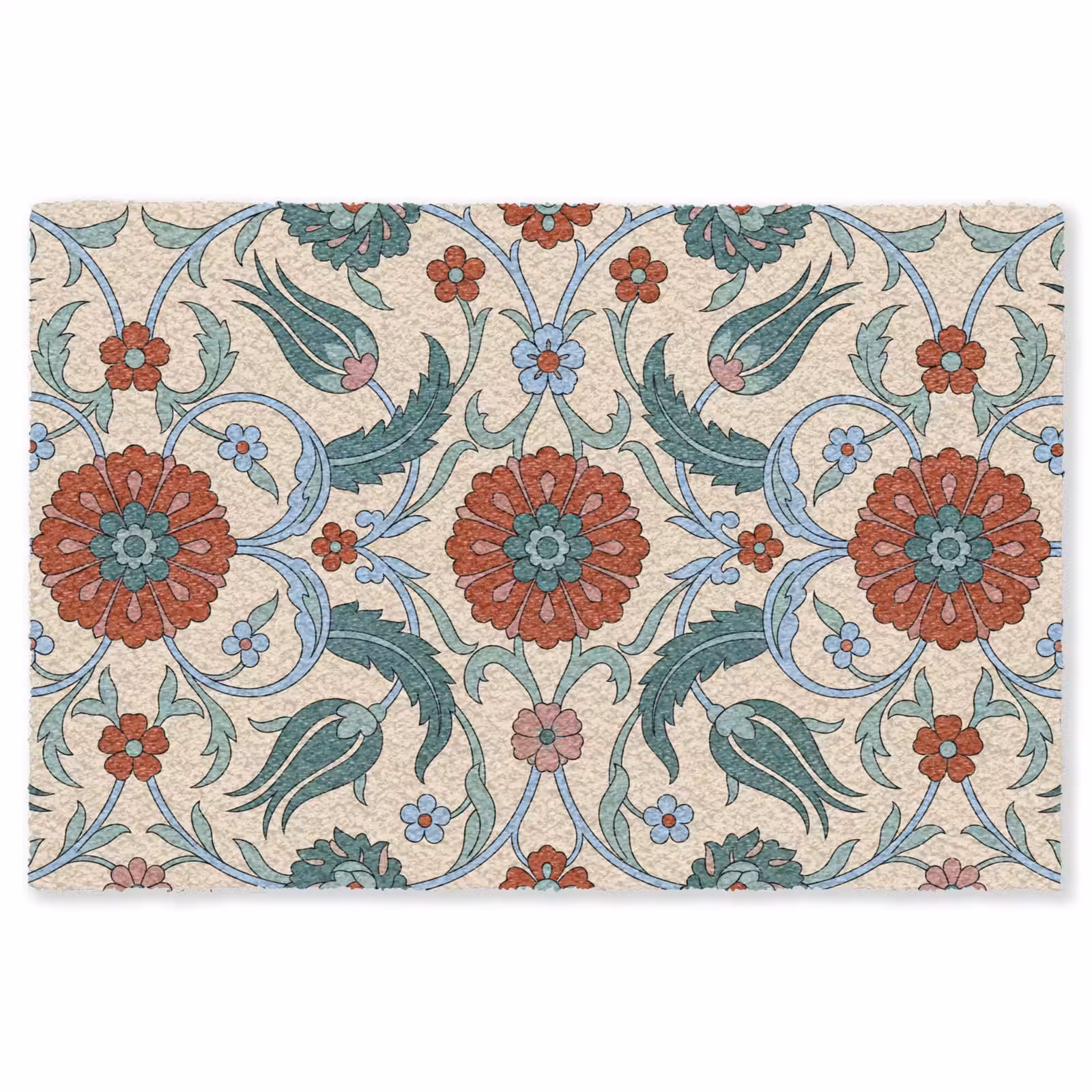 Teppich - Blumen – Muster – Klassisch – Dekoration – Farbenfroh — 1