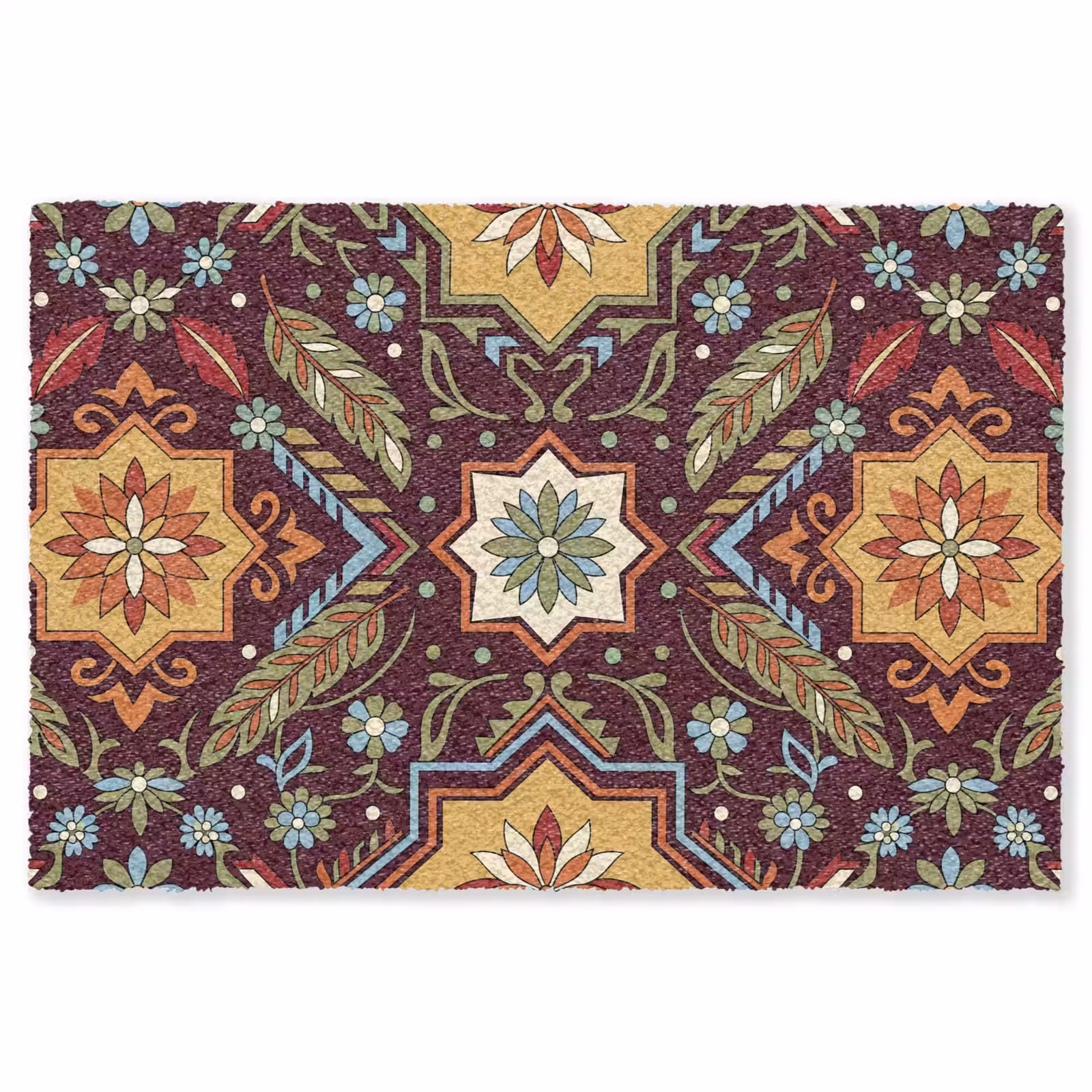 Teppich - Muster – Floral – Geometrisch – Farbenfroh – Dekoration — 1