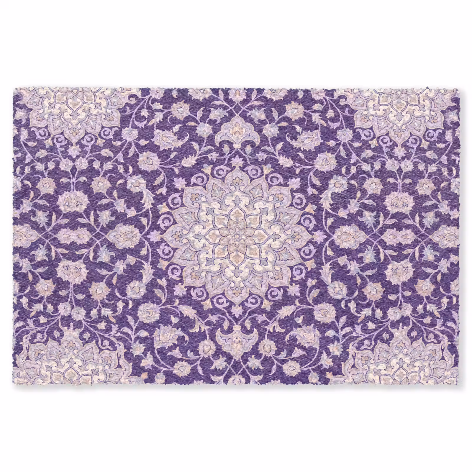 Teppich - Muster – Medaillon – Orientalisch – Lila – Dekoration — 1