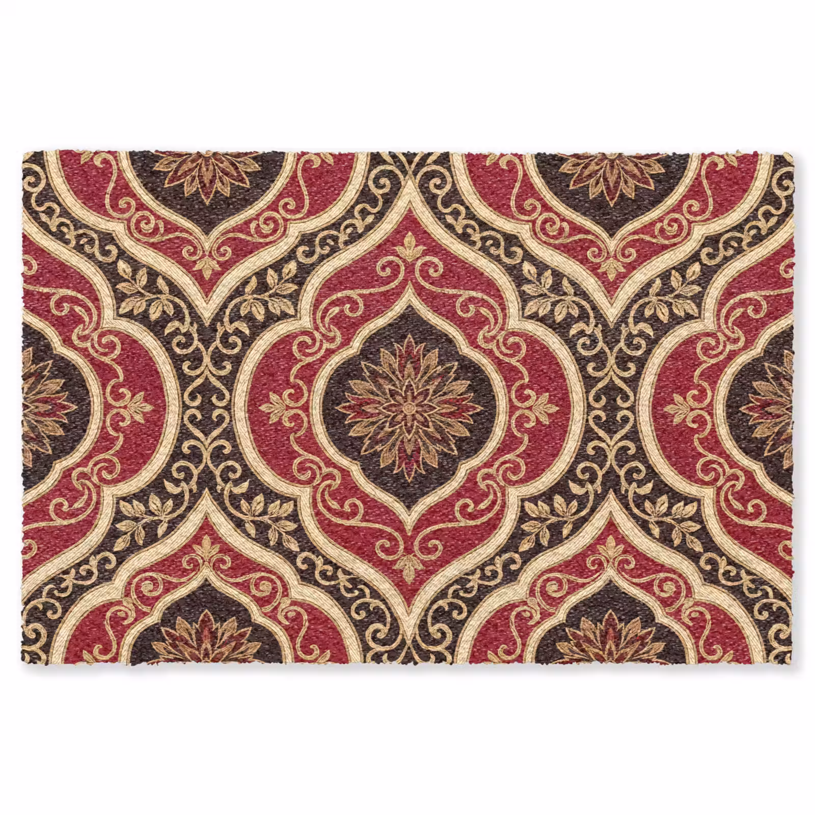 Teppich - Muster – Ornament – Barock – Rot – Gold — 1