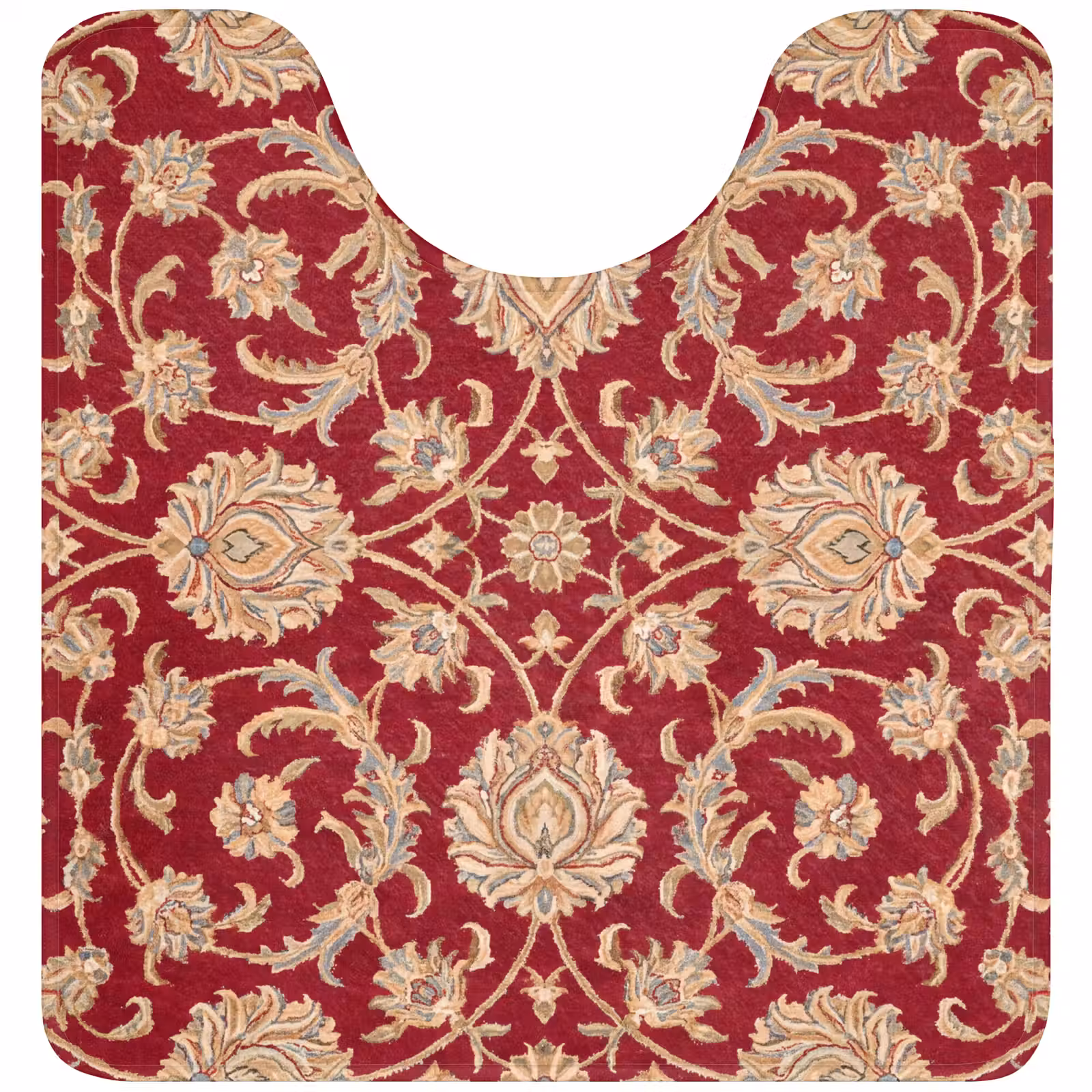 WC Vorleger - Muster – Blume – Klassisch – Orientalisch – Rot — 1