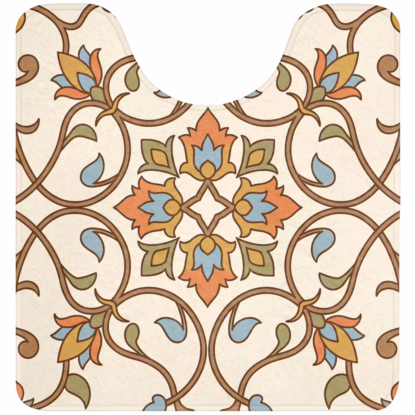 WC Vorleger - Muster – Blumen – Ornament – Bunt — 1