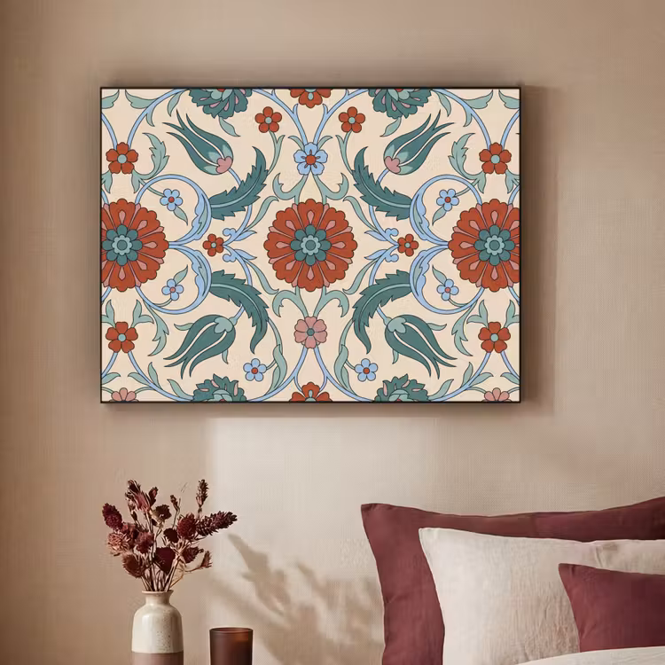 Art Frame - Blumen – Muster – Klassisch – Dekoration – Farbenfroh — 2