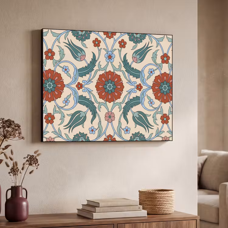 Art Frame - Blumen – Muster – Klassisch – Dekoration – Farbenfroh — 3