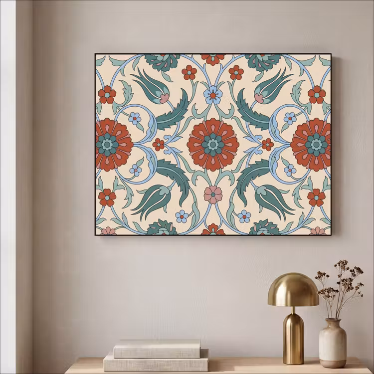 Art Frame - Blumen – Muster – Klassisch – Dekoration – Farbenfroh — 4